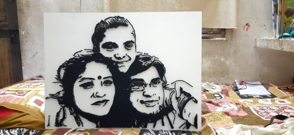 Family Portrait String Art - Image 4