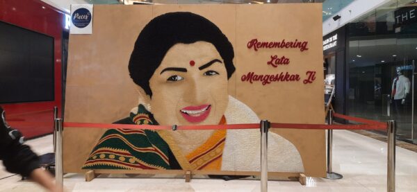 Lata Mangeshkar Portrait String Art