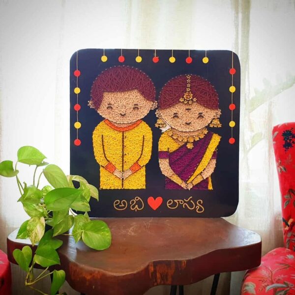 Cute Couple String Art