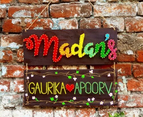 Madan Name String Art