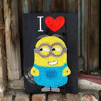 Best Minions String Art: Nostalgic Handmade Decor