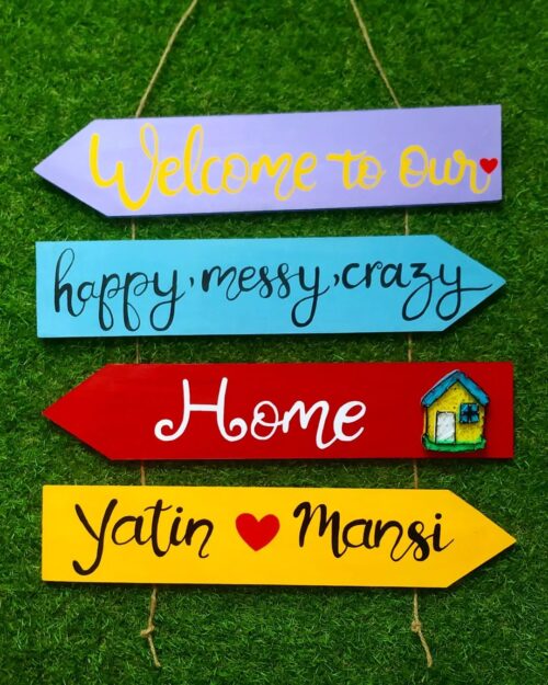 Name Plate Home Decor String Art Board