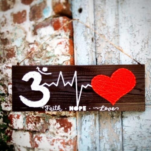 OM Love String Art