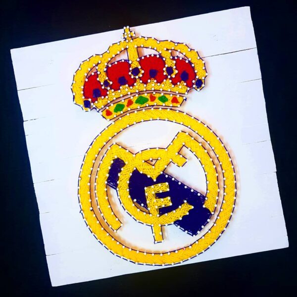 Real Madrid Logo String Art - For A Die-Hard Fan